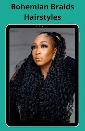 Bohemian Braids Hairstyles Screenshot 0