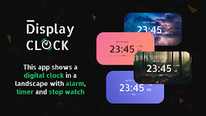 Big Clock Display Lock Screen Screenshot 0