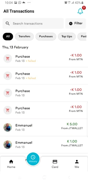 JT Wallet Screenshot 2