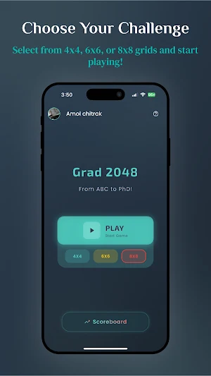 Grad2048 Screenshot 0