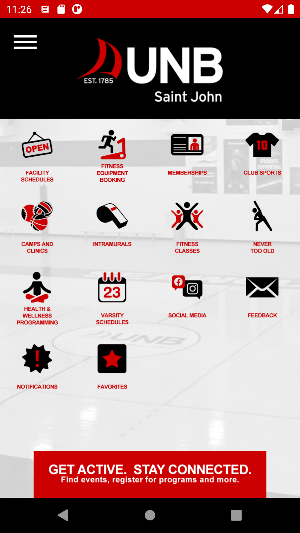 UNB Saint John Rec Services Screenshot 0