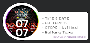 Animated Wolf Eye Watch Face Screenshot 1