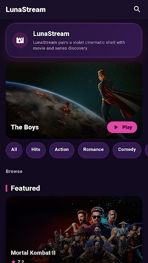 LunaStream - Movies & TV shows Screenshot 1