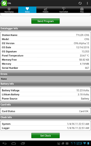 LoggerNet Mobile Connect Screenshot 2