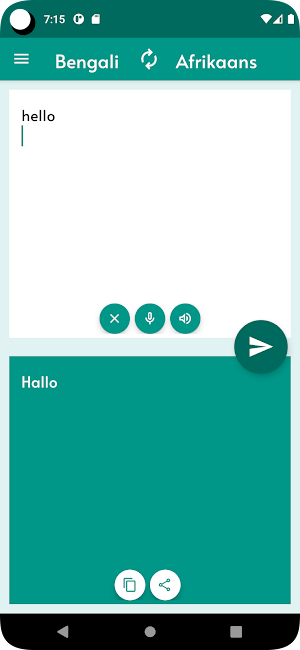Bengali - Afrikaans Translator Screenshot 0