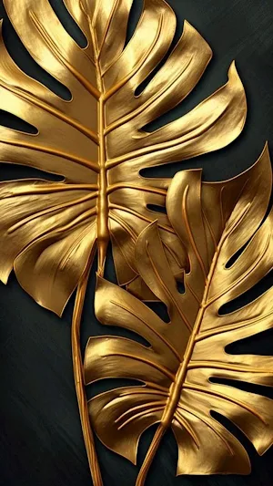 Golden Leaf Wallpaper Screenshot 0