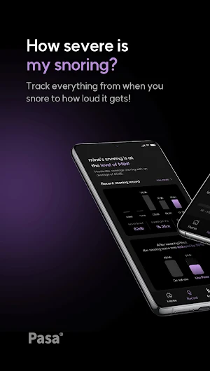 PASA - Sleep & snore tracker Screenshot 0