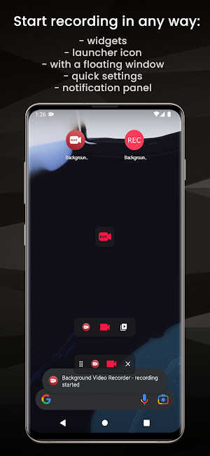 Background Video Recorder Screenshot 1