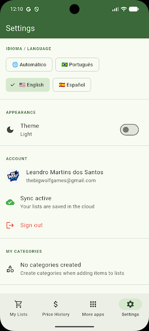 Shopping List: Supermarket Screenshot 2