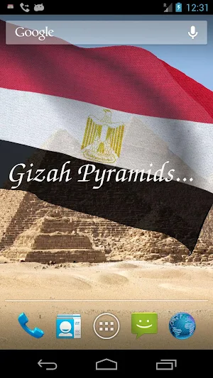 Egypt Flag Live Wallpaper Screenshot 1