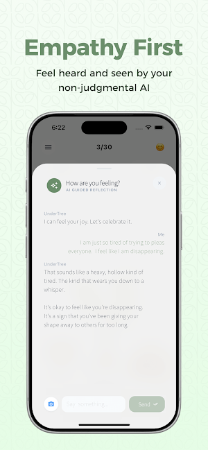 UnderTree: AI Mood Diary & Pet Screenshot 2