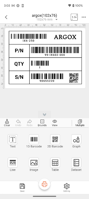 iLabelPrint+ : Design/Print Screenshot 2