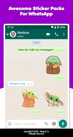 Yoda Baby Stickers Screenshot 1