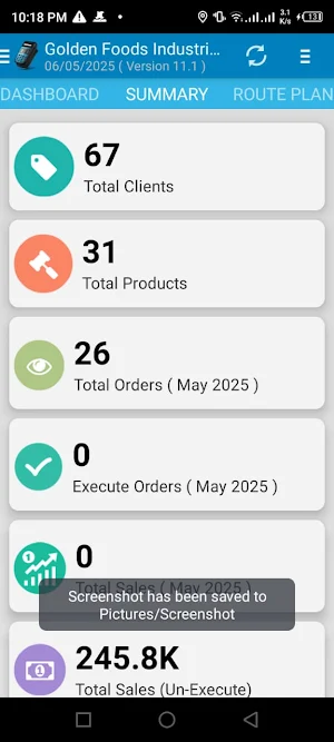 Shafaq Oil Order Booking Screenshot 1