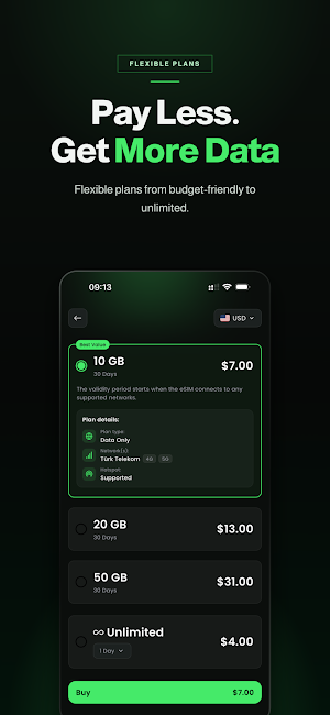 DataFly: eSIM for Travel Screenshot 1