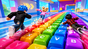 Speed Keyboard Parkour Escape Screenshot 0