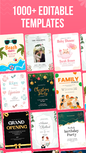 Invitation Maker & Card Maker Screenshot 0