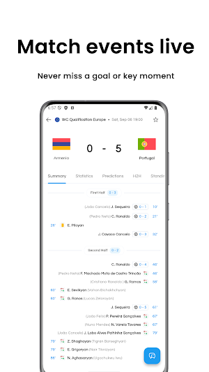 ScorePoint - Live Scores & AI Screenshot 1