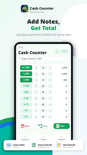 Cash Counter - Money Counter Screenshot 1