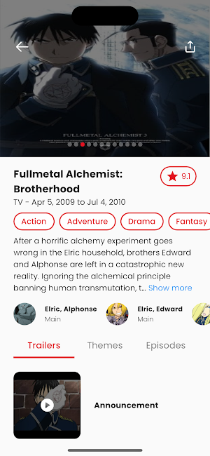 Anime Wiki - Explore the Anime Screenshot 1