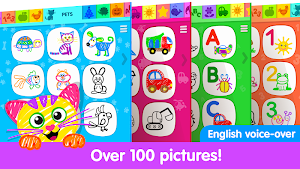Toddler Drawing Academy🎓 Coloring Games for Kids Screenshot 0