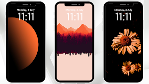 Black And Orange Wallpaper Screenshot 2