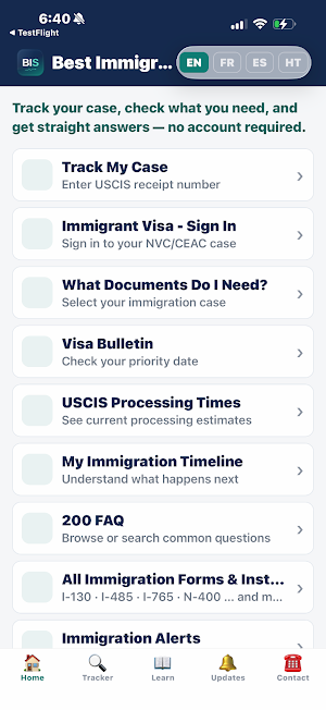 Best Immigration Case Tracker Screenshot 2