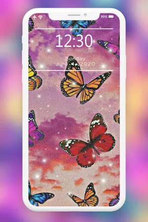 Butterflies Wallpaper (Girly Wallpaper) Screenshot 1