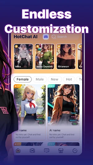 HotChat ：Character AI Chat Screenshot 1