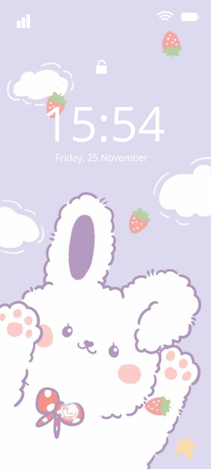 Kawaii Bunny Wallpaper Screenshot 1