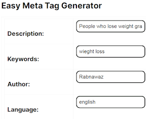 Easy Meta Tag Generator Screenshot 2