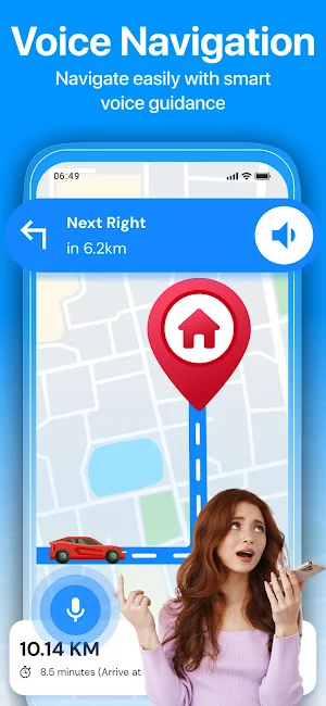 GPS Voice Navigation Earth Map Screenshot 2