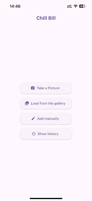 Chill Bill - Split your bill Screenshot 0