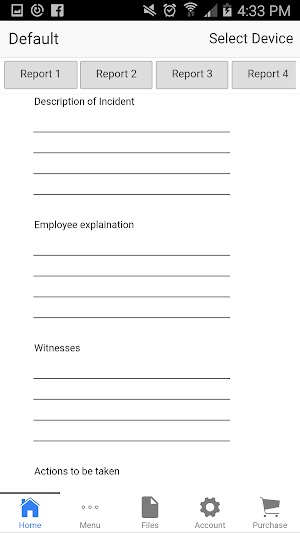 Employee Incident Report Screenshot 1