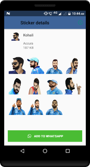 Cricket Mojis - WA Sticker Screenshot 3