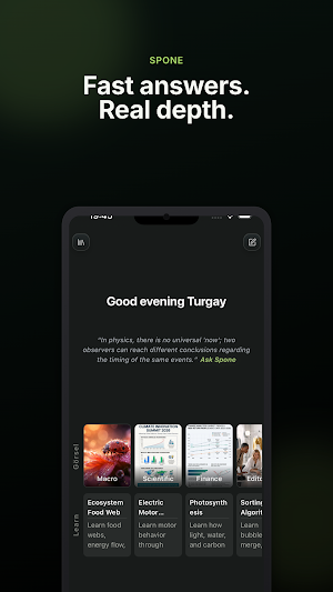 Spone AI Fast & Interactive Screenshot 0