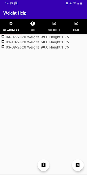 Weight Help Screenshot 1