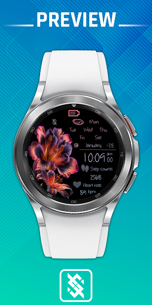 BFF45 - Neon Art Lily Flower Screenshot 0
