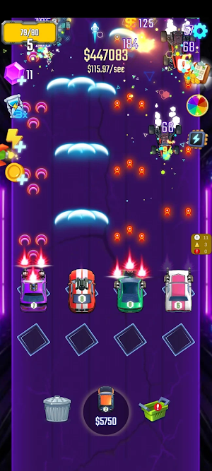 Car Merge Master Alien Shooter Screenshot 2