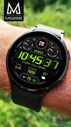 MD258 Digital watch face Screenshot 2
