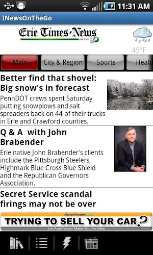My News On the Go Screenshot 1