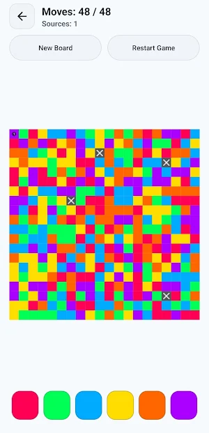 Colour Flood: Logic Puzzle Screenshot 3