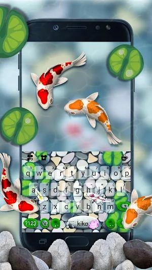 Lucky Koi Fish Keyboard Theme Screenshot 1