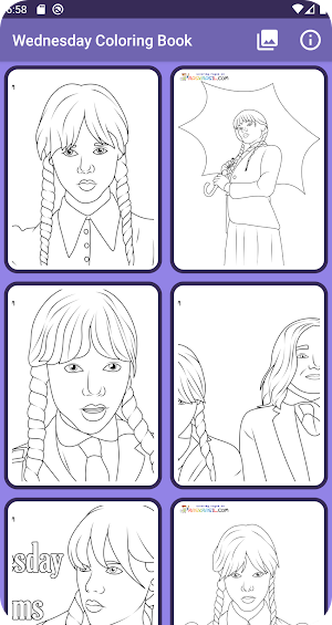 Colors: Wednesday Addams Screenshot 0
