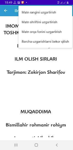 Ilm Olish Sirlari Screenshot 3