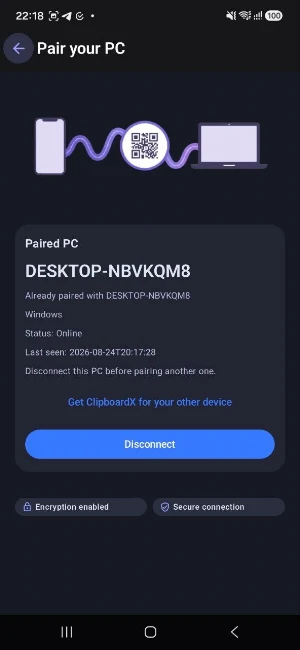 ClipboardX - Clipboard Sync Screenshot 1