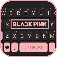 Black Pink Blink Keyboard Back