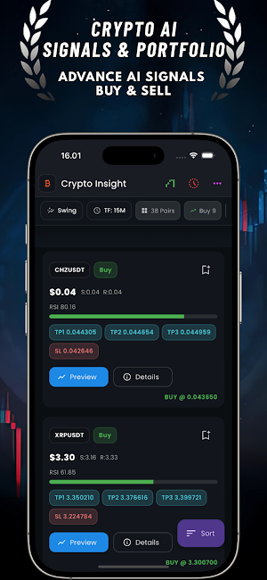 Crypto Ai : signal & portfolio Screenshot 0