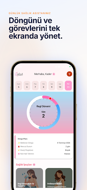 Lotus: Regl & Adet Takvimi Screenshot 0