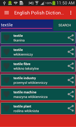 Free English Polish Dictionary Screenshot 1